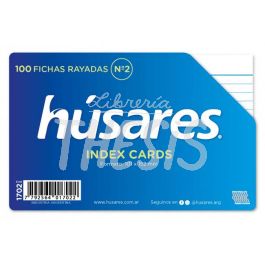 Compra Fichas rayadas n2 en taco x 100 Husares Fichas Librería Thesis