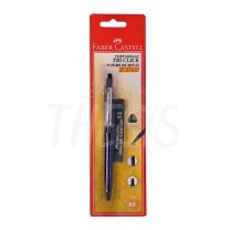 Porta Minas 0.5 Faber Castell Tri Click Blister con Minas HB