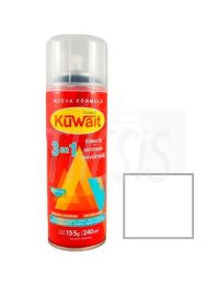 Pintura Aerosol  240 cc Brillante blanco Kuwait