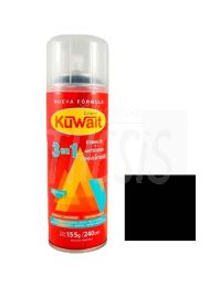 Pintura Aerosol  240 cc Satinado negro Kuwait