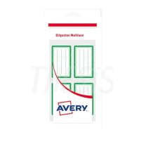 Etiqueta escolar verde blister x 20 Avery