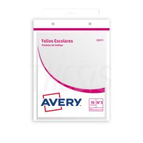 Folios escolares N. 3 x 10 hojas + 4 etiquetas gratis 052011 Avery