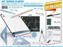 Tablero profesional Set 40 x 50 + 6 utiles + 7 de regalo  (15371) Plantec