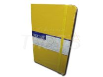 Libreta Brugge Explora lisa 13 x 21 color amarillo hojas lisas