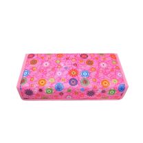 Caja con velcro tela estampada 10 x 22.5 x 4  607SM