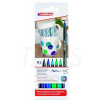 Marcador Edding 4200 para porcelana x 6 colores frios