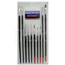 Set de Pinceles Artmate 10 piezas puntas surtidas 1578-10