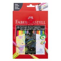 Lapices Faber Castell Eco Lapiz Colores Especiales x 18