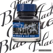 Tinta para caligrafia 30 cc negro W&N