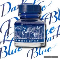 Tinta para caligrafia 30 cc azul oscuro W&N