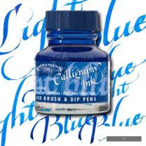 Tinta para caligrafia 30 cc azul claro W&N