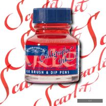 Tinta para caligrafia 30 cc escarlata W&N