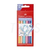 Marcador escolar Faber Castell 45 Fiesta x  6 Pastel  (555303)