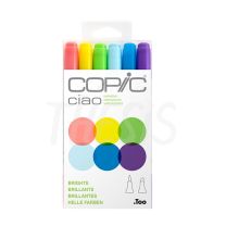 Marcador Copic Ciao x 6 Brights