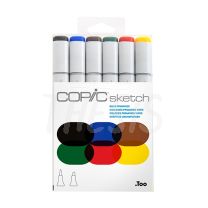 Marcador Copic Sketch x 6 Bold Primaries