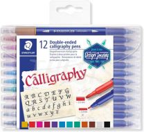 Marcadores 3005 Calligraphy Duo   x 12 (MST300512) Staedtler