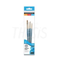 Pincel Daler Rowney Simply para acuarela marta set x 4 (10401)