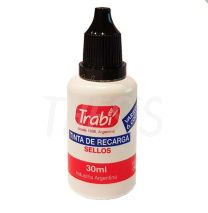 Tinta para sellos 30 cc  negro Trabi