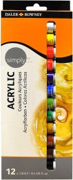 Acrilico Daler Rowney Simply 12 ml set x 12  (126500012)