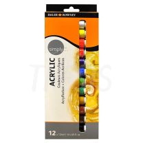 Acrilico Daler Rowney Simply 12 ml set x 12  (126500012)