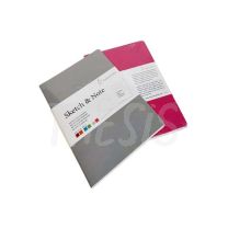 Cuaderno Sketch and Note A6 vertical 125 g 40 hojas gris/rosa (10628890) Hahnemuhle