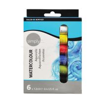 Acuarela Daler Rowney Simply 12 ml set x 6 (134500006)