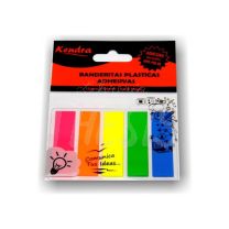 Papel Notas Banderitas rectangulares Fluo 125 hojas (740602K) Kendra