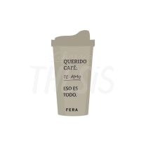 Vaso con tapa Arena Fera