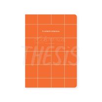 Planner  Semanal 14 x 19 80 G 52 hojas naranja  (Sha_03H_grid_Nar)