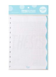 Repuesto para Cuaderno Loop carta cuadriculado 30 hjas  1712012 Mooving