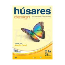 Resma A4 75 g x 100 hojas amarillo Husares