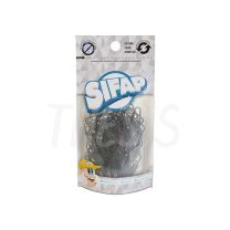 Broches Clips n 6 x 50 forrados Black Sifap