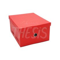 Caja carton corrugado color con remaches 15 x 19 x  8  cm 718 Les cahiers