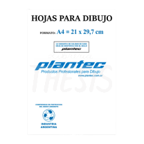 Papel dibujo A4 160 g X 10 hojas (5502) Plantec