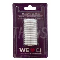 Discos + Elastico blanco (31mm) para Cuaderno Inteligente