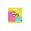 Papel Notas Post-it 653 fluo 38 x 50 blister x 4 100 hojas (1554) 3M