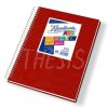 Cuaderno escolar Rivadavia ABC con espiral  60 hojas rayado rojo