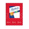 Cuaderno escolar Rivadavia  tapa carton 50 hojas Lunares Rojo