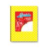 Cuaderno escolar  tapa carton 50 hojas lunares amarillo Laprida