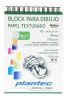 Block  Dibujo con espiral 210 g A5 40 hojas papel Texturado (5651) Plantec