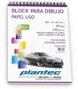 Block  Dibujo con Espiral 210 gr A4 40 hojas papel liso (5632) Plantec