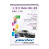 Block  Dibujo con espiral 210 g A3 40 hojas papel liso (5633) Plantec