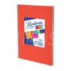 Cuaderno escolar Rivadavia ABC Espiral  60 hojas cuadriculado Rojo