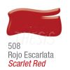 Tinta Vitro 150 base agua Rojo Escarlata 508 Acrilex