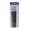 Set de  6 Pinceles de Cerda  punta redonda Artmate CF-BS34