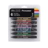 Marcador Winsor & Newton Promarker set de tonos medios x  6