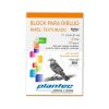 Block  Dibujo 350 g A5 20 hojas texturadas (15661) Plantec