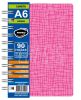 Libreta A6 Entelado Pastel rayado 3156 fucsia Rideo