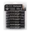 Marcadores Winsor & newton Brushmarker tonos neutrales x 12 