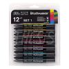 Marcadores Winsor & newton Brushmarker tonos vibrantes x12